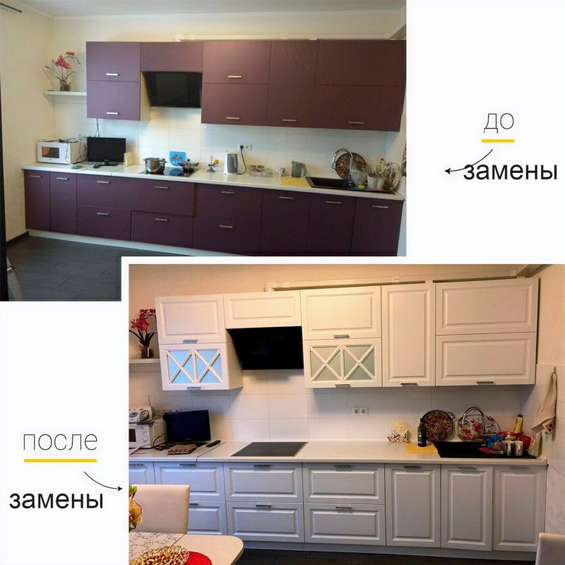 Заменить фасады на кухне