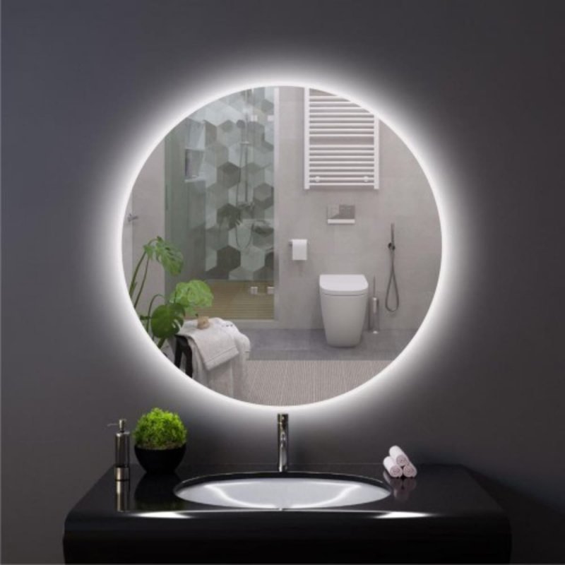 Зеркало с led подсветкой фиеста 800 х 800
