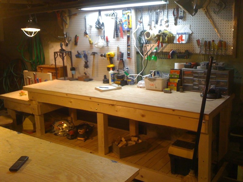 Блочный верстак woodworker