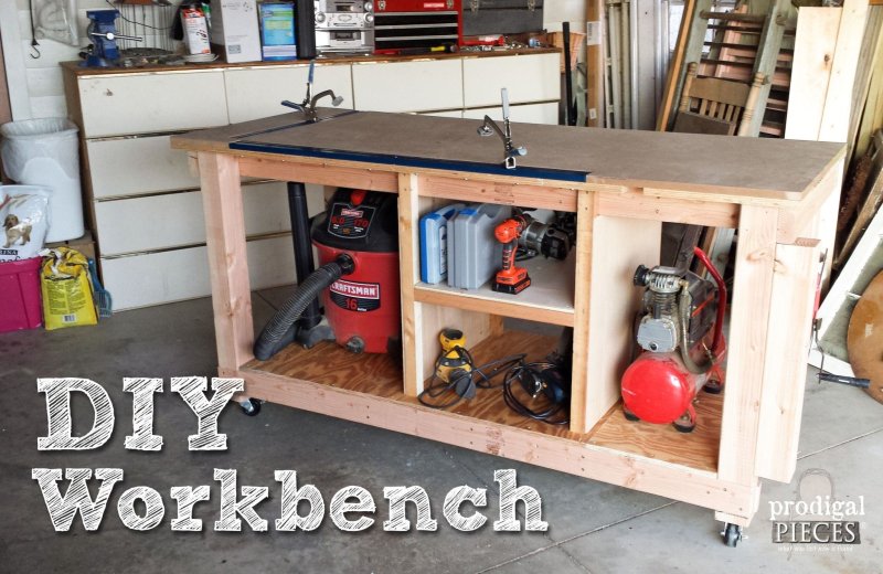 Блочный верстак woodworker