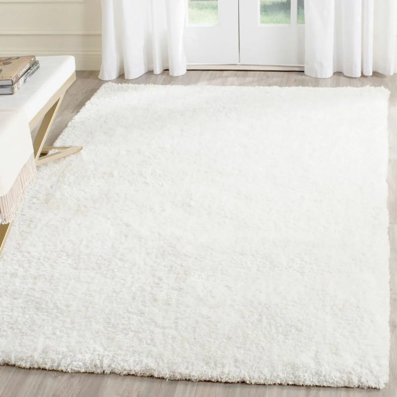 Ковёр luxury shaggy white