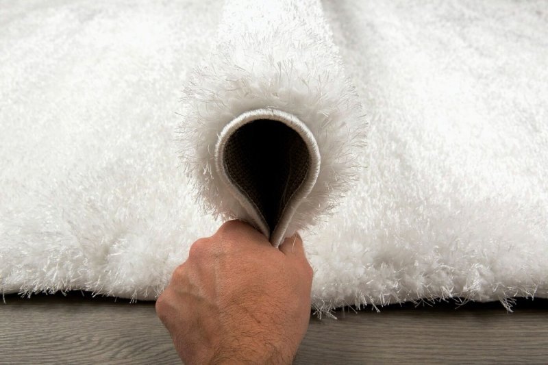 Ковер паффи супер шагги white