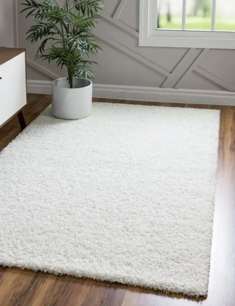 Ковёр luxury shaggy white