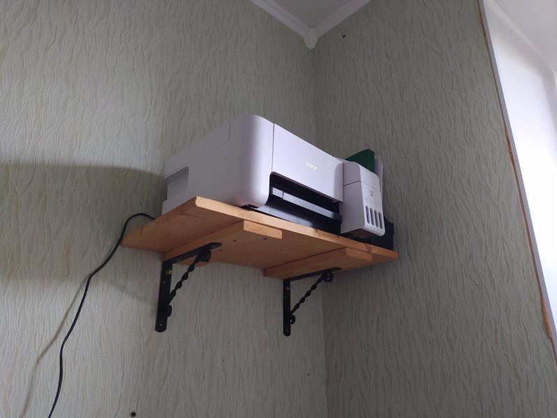 Полка под принтер на стену