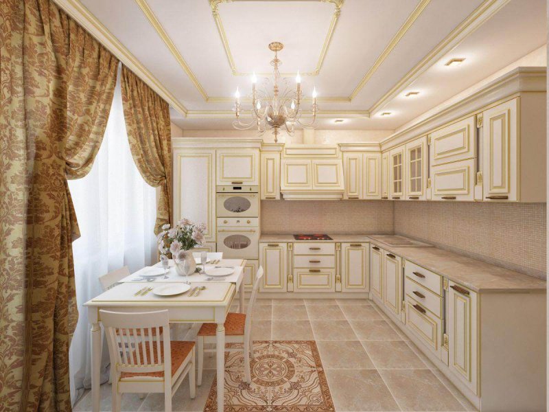 Классический интерьер кухни