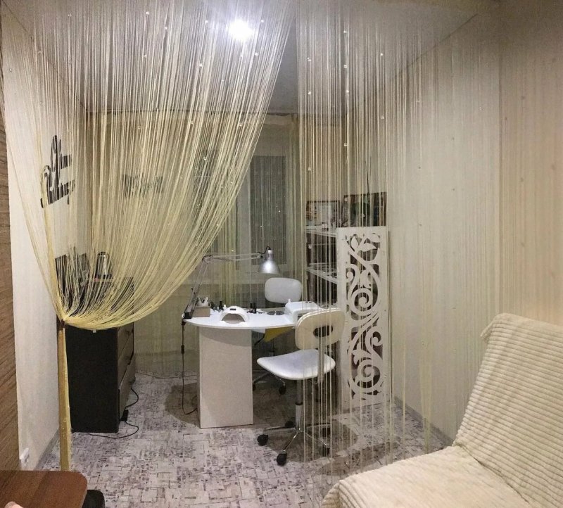 Кисея серебро шторы нитяные