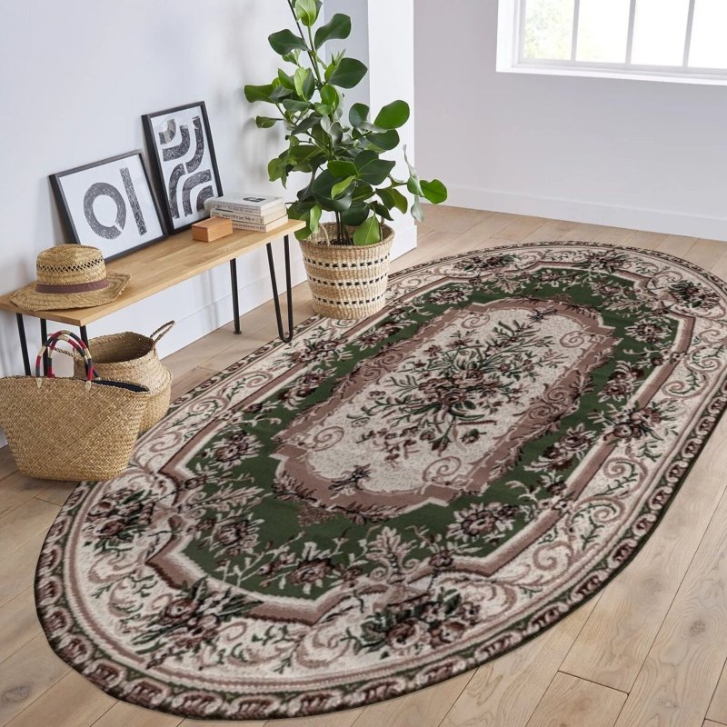 Ковер merinos laguna 5439 oval green