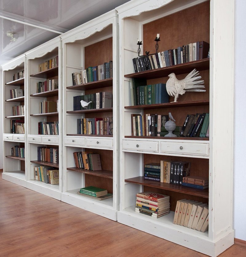 Книжные стеллажи в интерьере