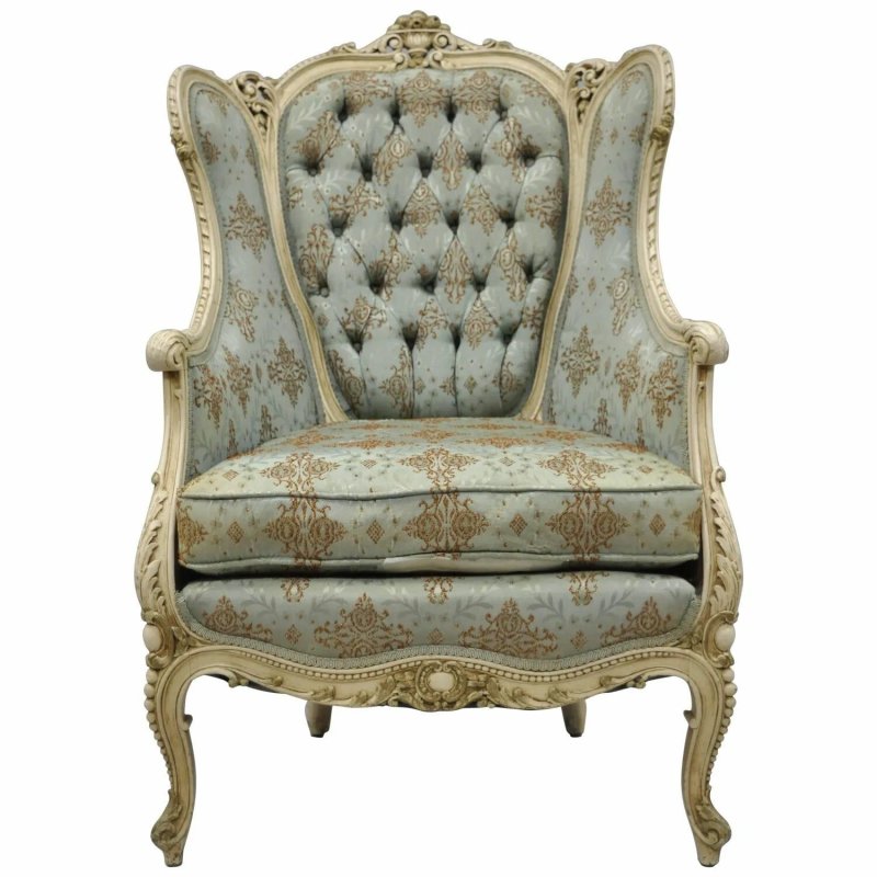 Louis xv bergere wing armchair