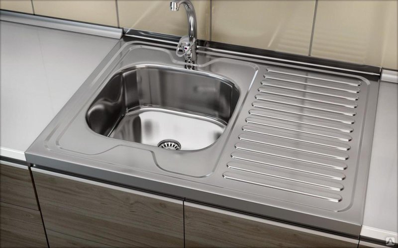 Мойка для кухни из нержавеющей стали врезная с