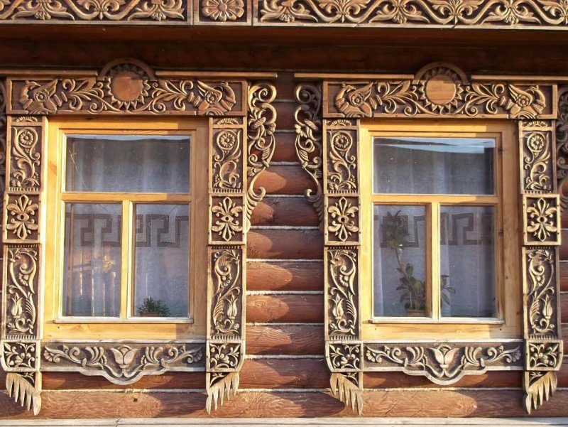 Наличники на окна деревянные резные