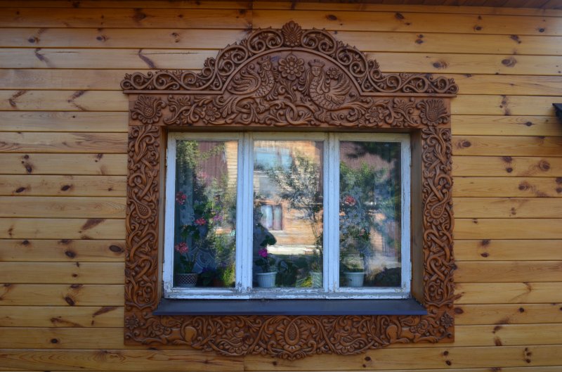 Владимирская пропильная резьба наличники