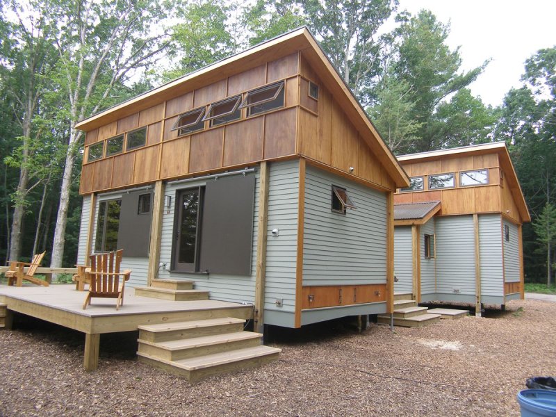 Tiny house с односкатной крышей