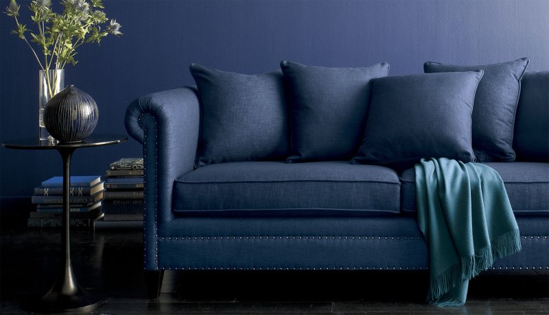 Диван прямой unico sofa 2 blue