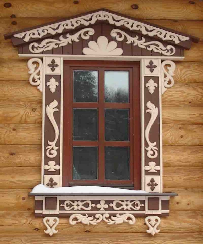 Владимирская пропильная резьба наличники