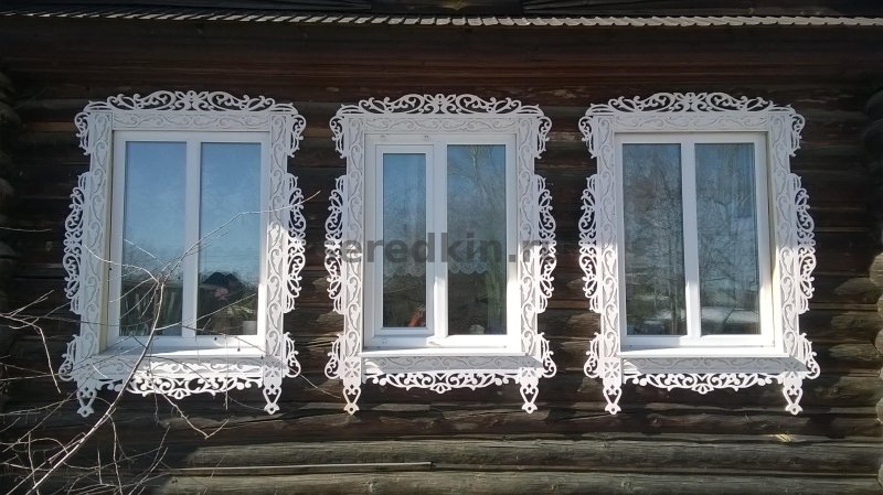 Владимирская пропильная резьба наличники
