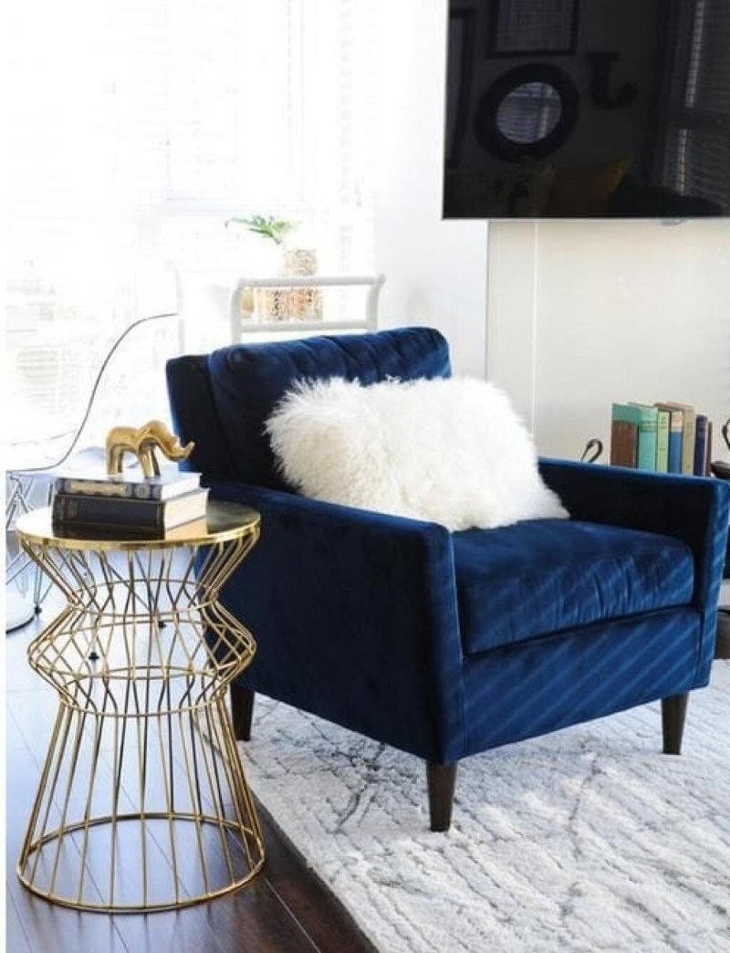 Кресло accent velvet chair