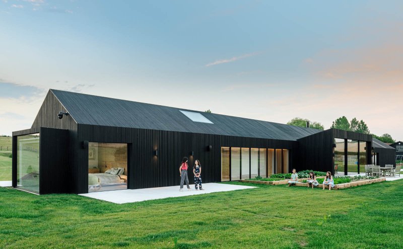 Дом-сарай в голландии barn house eelderwolde