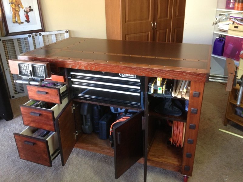 Woodworking workbench