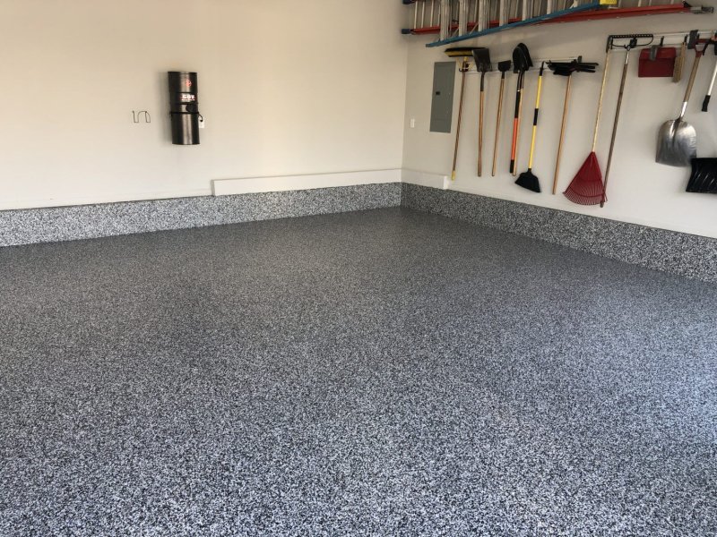 Epoxy garage floor