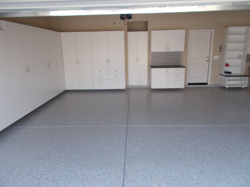 Epoxy garage floor