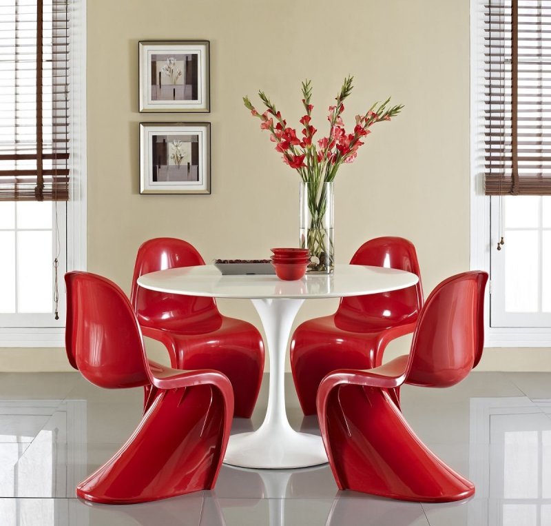Panton chair в интерьере