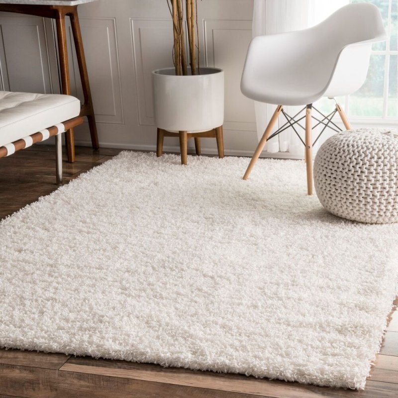Ковёр luxury shaggy white