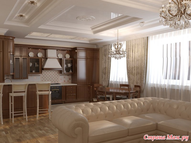 Гостиная кухня