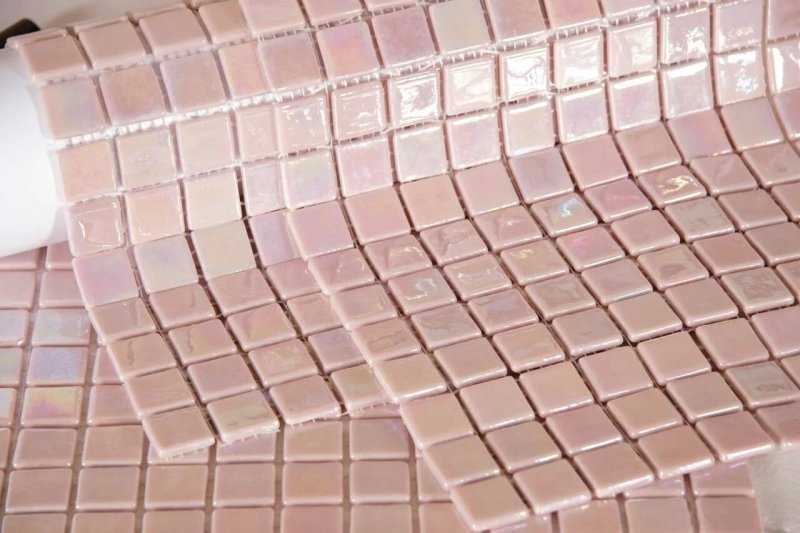 Плитка мозаика розовая
