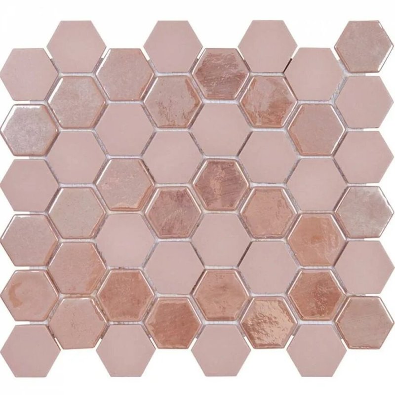 Мозаика hexagon pink