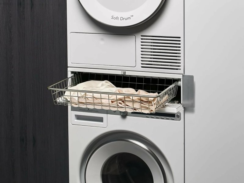 Выдвижная полка с корзиной для белья asko hdb
