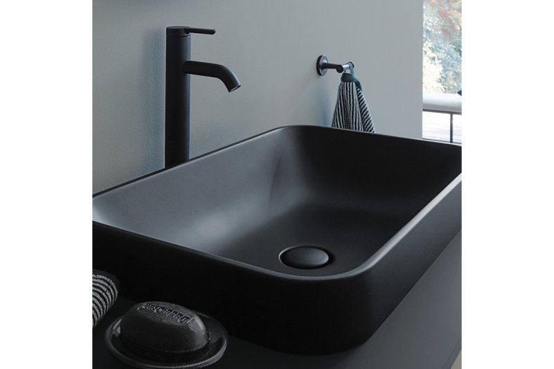 Черная раковина duravit