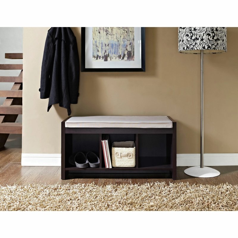 Storage entryway bench