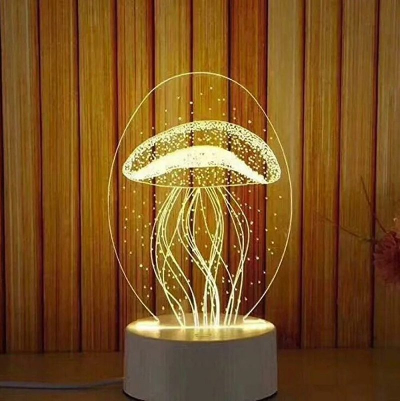 D светильник led lamp ночник с dэффектом