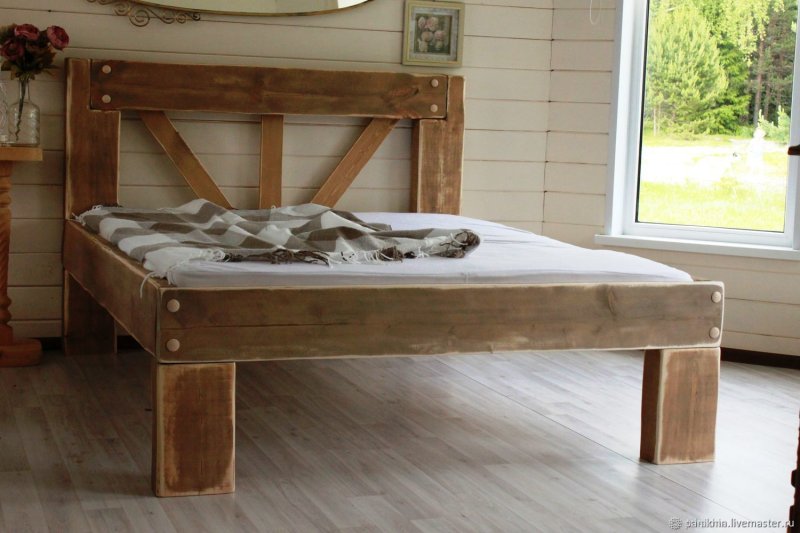 Деревянная кровать своими руками из дерева