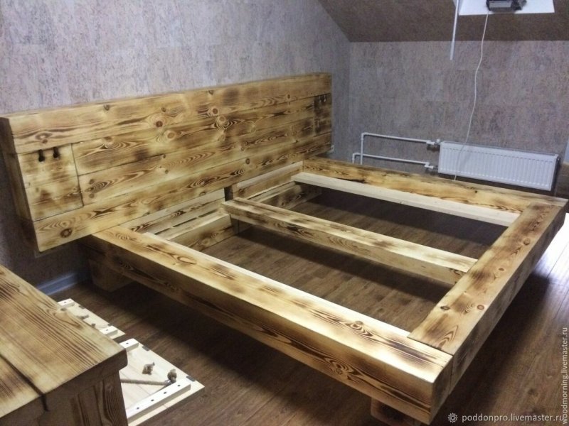 Деревянная кровать своими руками из дерева