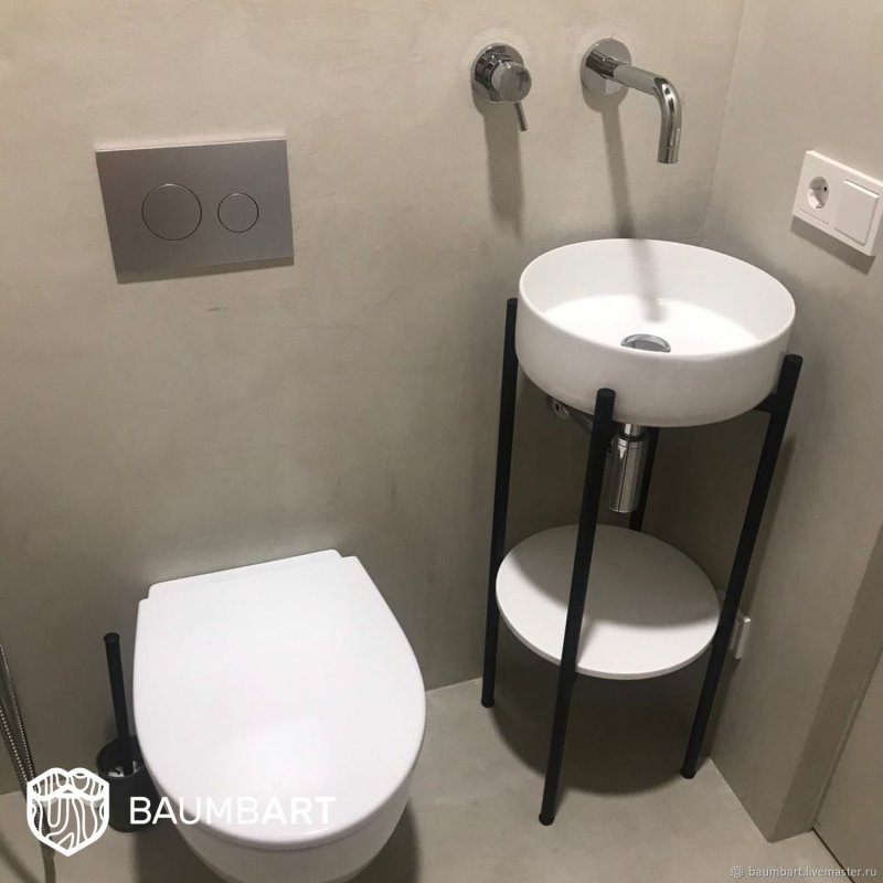 Круглая раковина в ванную