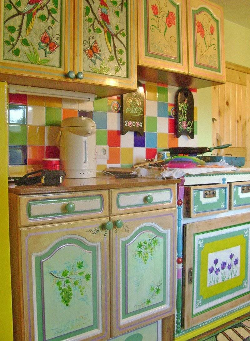 Декупаж старого кухонного гарнитура