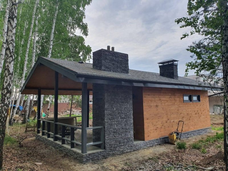Бани из газобетона