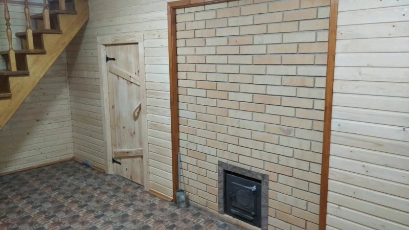 Внутренняя отделка бани из пеноблока