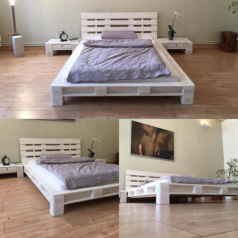 Кровати из поддонов