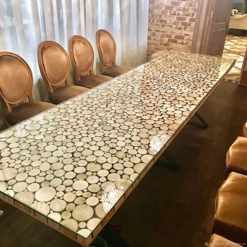 Стол из спила