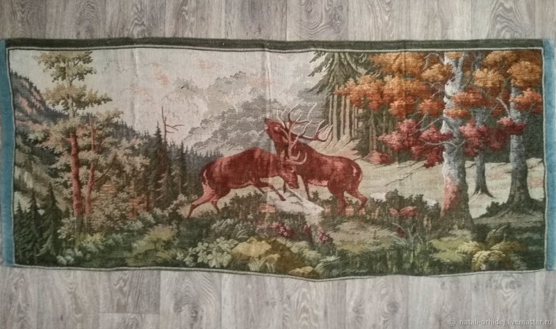 Ковёр с оленями советский