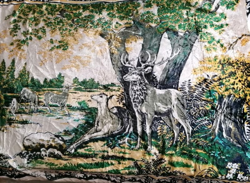 Ковёр с оленями советский