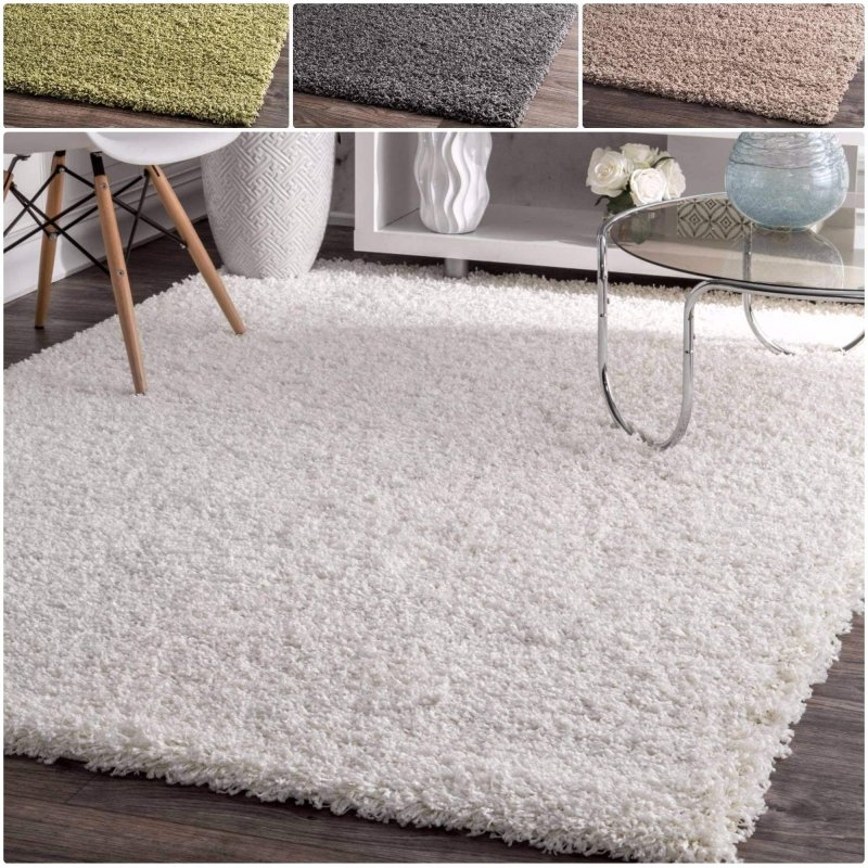 Ковёр luxury shaggy white