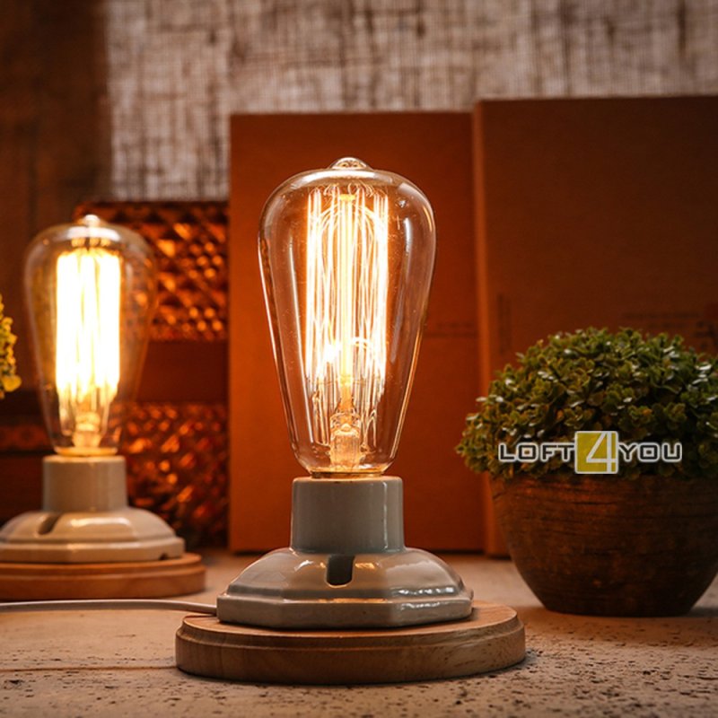 Лампа edison st64 винтаж е27