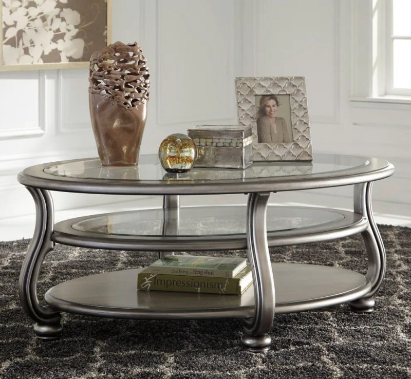 Стол журнальный coralayne t8200 silver finish
