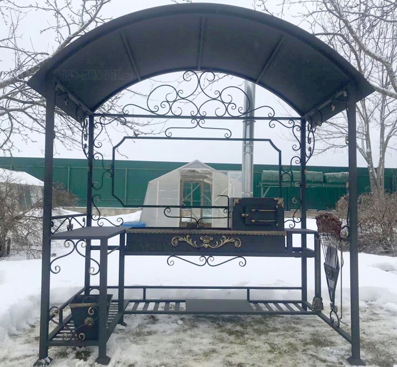 Мангал беседка элит лоза