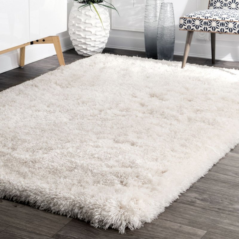 Ковёр luxury shaggy white