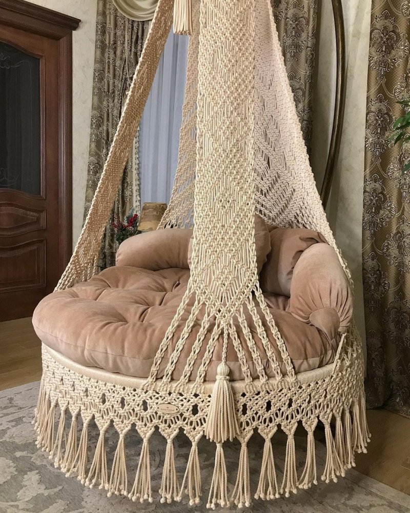 Кресло гамак макраме